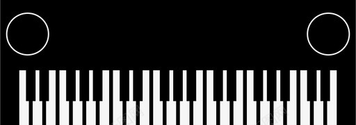钢琴钢琴乐器键盘图标
