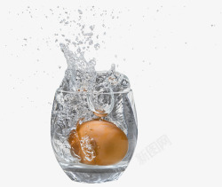 玻璃喝液体孤立透明蛋喷雾A食物素材