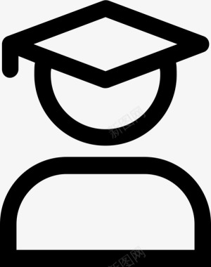 大学标志毕业教育公寓图标