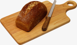 切片面包超清高清大图面粉小麦国外烘焙美食透明底刀子素材