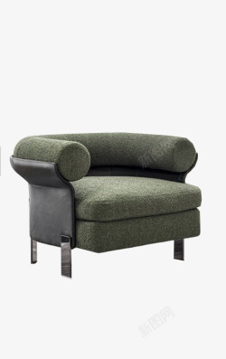 绿沙发单人椅素材