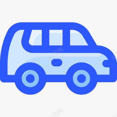 Suv轿车运输186蓝色图标