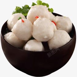 冷冻丸子喜得佳正宗潮汕手打墨鱼丸半斤冷冻火锅食材Q弹鱼丸子高清图片