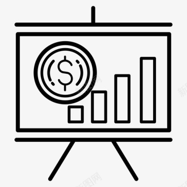 混合干果收入报告分析财务图标