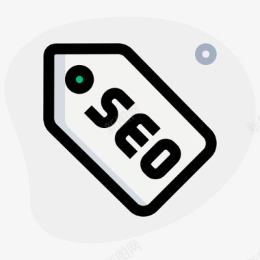 标签网络应用SEO1圆形形状图标