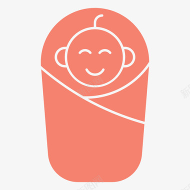 出生孩子圣诞节图标