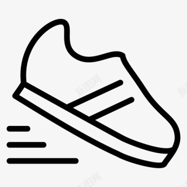 运动服跑步鞋图标