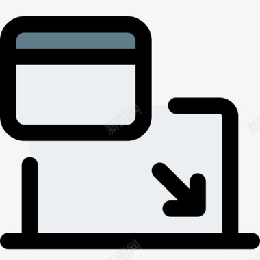 互联网网络应用程序开发4线性颜色图标