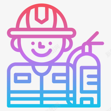 常用消防标识消防员职业23坡度图标