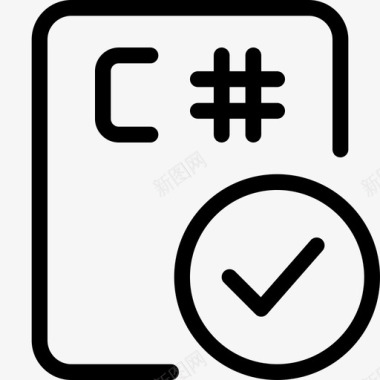 编程语言编码勾号网络应用程序编码文件3线性图标