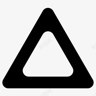 三角几何三角形等边三角形几何体图标