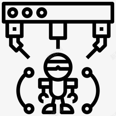 电子机器人机器人电子机器图标