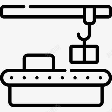 pack装配装配线制造48线性图标