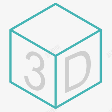 人机交互3D3D对象VR图标