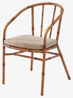 尚玛仕明清古典铝管材咖啡色椅子中国味素材