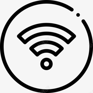 WIFI网络Wifi信号网络托管92线性图标