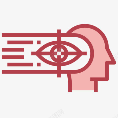 视觉大脑进程9红色图标