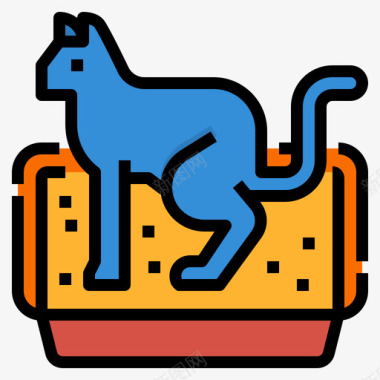 沙盒游戏沙盒宠物店87线性颜色图标