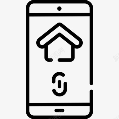 酸甜苹果苹果Smarthome55线性图标