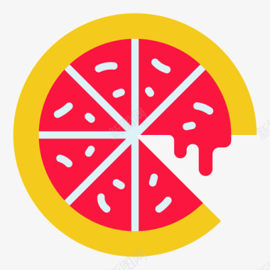 蓝莓披萨免抠素材披萨114派对平铺图标