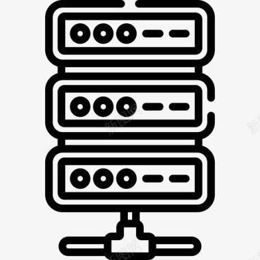 性寒服务器网络托管95线性图标