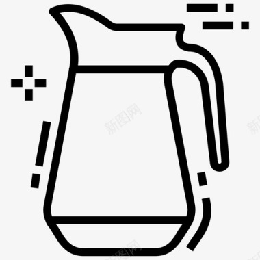 透明水杯水壶厨房用具水杯图标