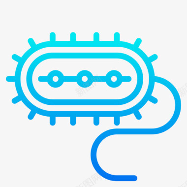 病毒病毒医疗保健18梯度图标