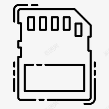 SD卡sd卡存储闪存存储卡图标