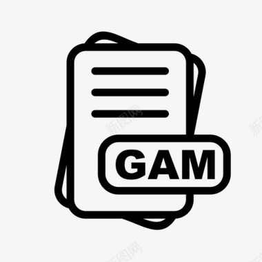 文件扩展名PPTX格式gam文件扩展名文件格式文件类型集合图标包图标