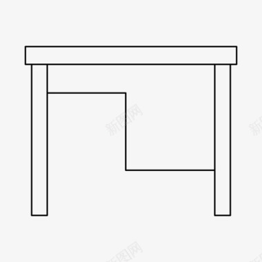 办公桌背景装饰办公桌装饰家具图标