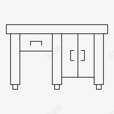 装饰家具书桌装饰家具图标