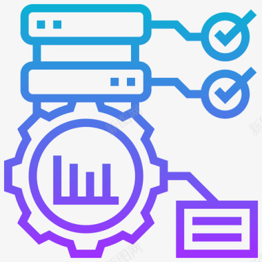 矢量数据分析优化数据分析29梯度图标