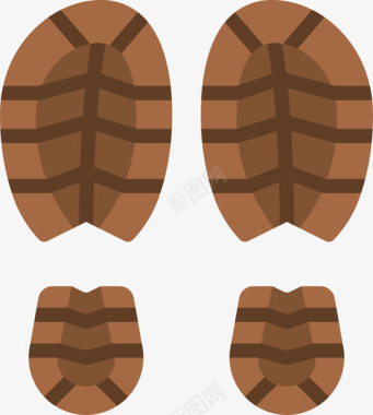马脚印脚印徒步12平坦图标