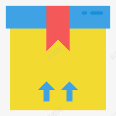 130DPI快递箱物流130扁平图标