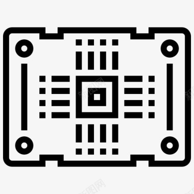 PCB板实物图Pcb板电子元件6线性图标