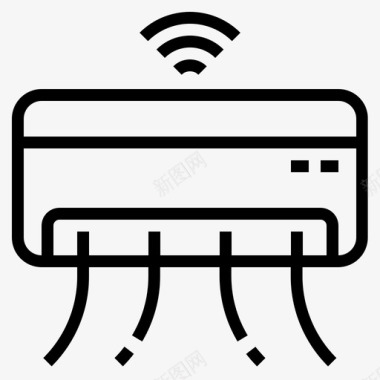 秋冬空调被智能空调空调物联网图标
