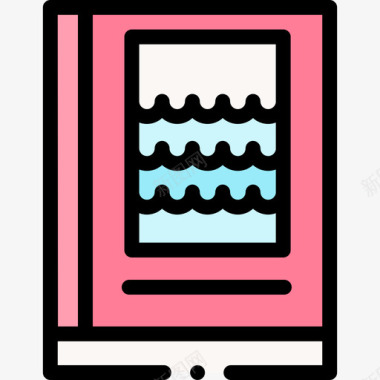 icon图片书籍海洋7线性颜色图标
