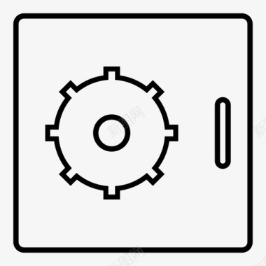 保险库保险库银行储物柜图标