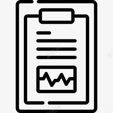 医学报告PPT医学报告医学57线性图标