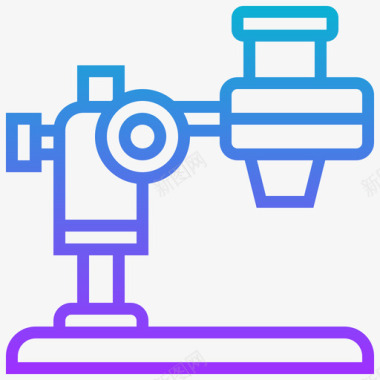 显微镜显微镜医用270梯度图标