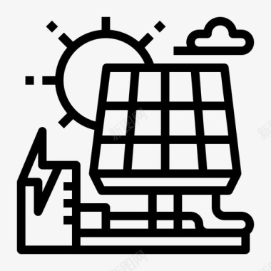 太阳能板太阳能太阳能板图标