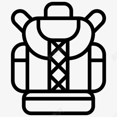 背包客背包背包客13直线型图标