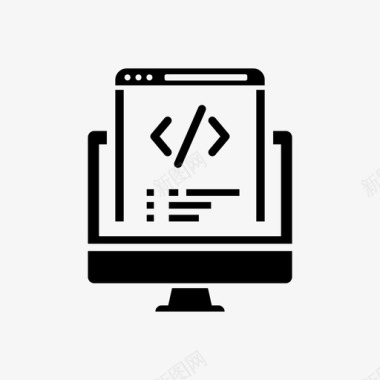 编程语言编码网站编码代码搜索引擎优化图标