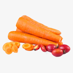 萝卜胡萝卜蔬菜小番茄圣女果大米五谷杂粮粗粮调料蔬菜素材