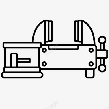 工厂工具矢量素材夹具工作台工厂图标