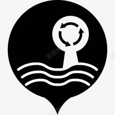 处理污水污水处理厂图标