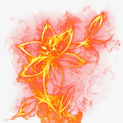 火焰花朵素材