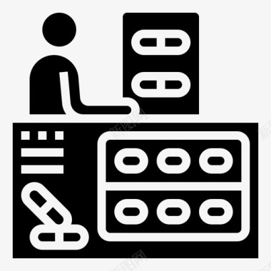 抗生素作用抗生素生物工程胶囊图标