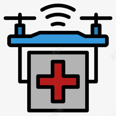 150无人机物联网150线性颜色图标