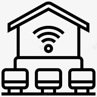 局域网网卡局域网网络技术28线性图标